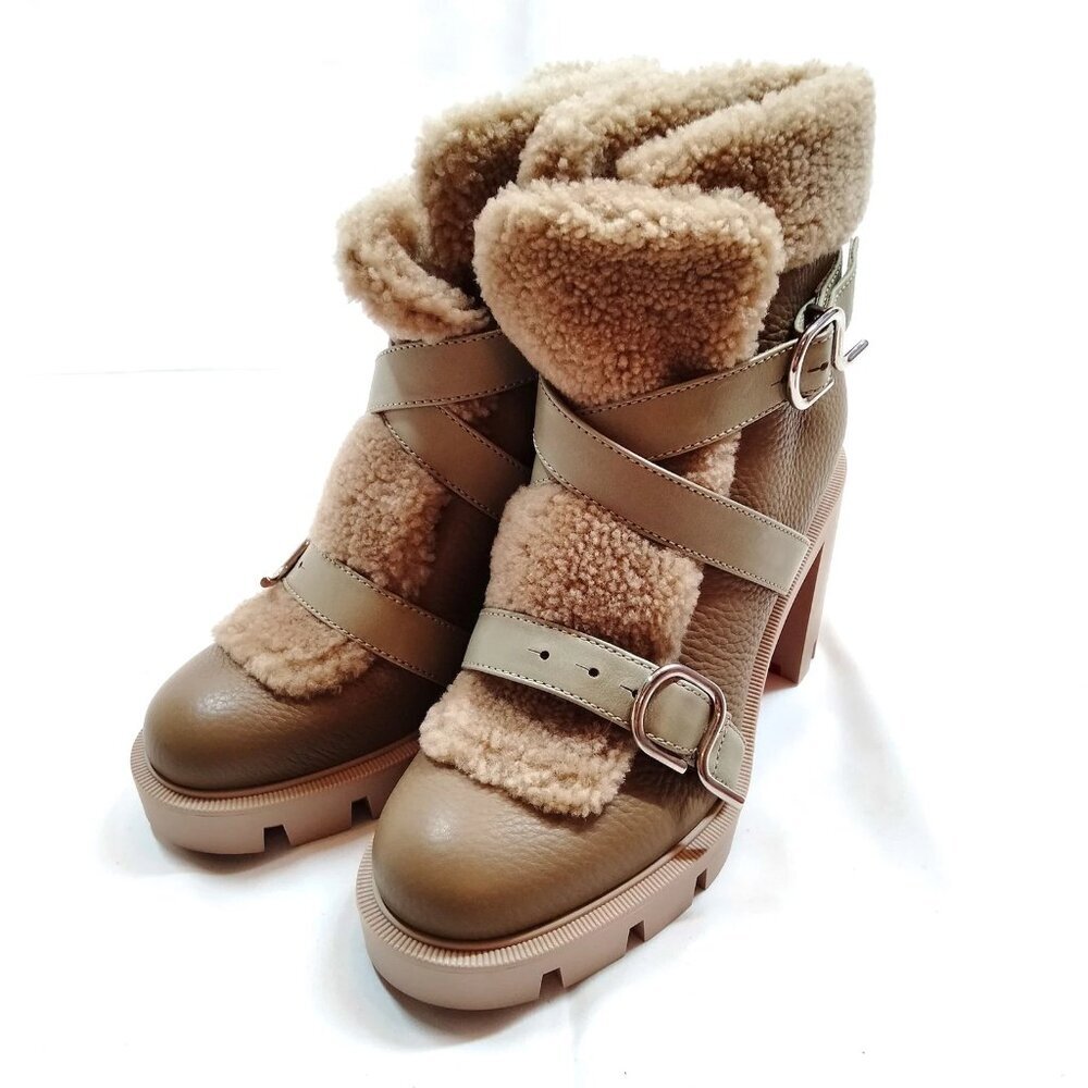 Christian Louboutin Boots Women Beiges Leather (calf) 420-073025